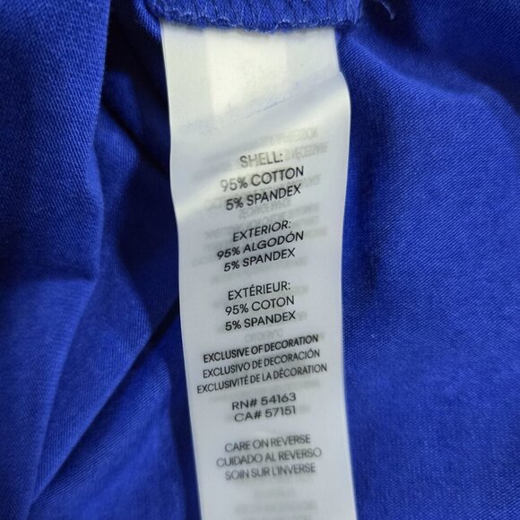 Calvin Klein NWT Blue Short Sleeve Shirt Dress CK Drawstring Comfy Stretch - Picture 9 of 9